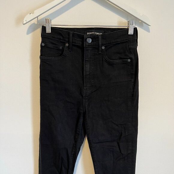 Aritzia Denim Forum The Lola High Rise Skinny Crop Raw Hem Jeans - Picture 4 of 9